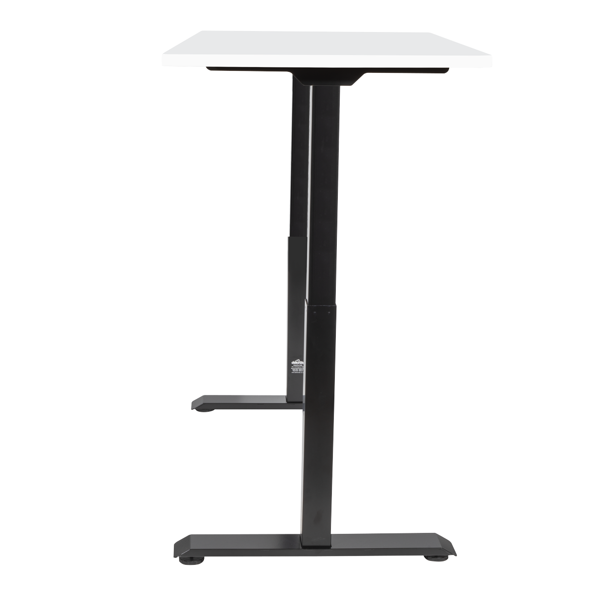 Dellonda White Electric Height Adjustable Standing Desk, 1400 x 700mm Dual Motor 100kg