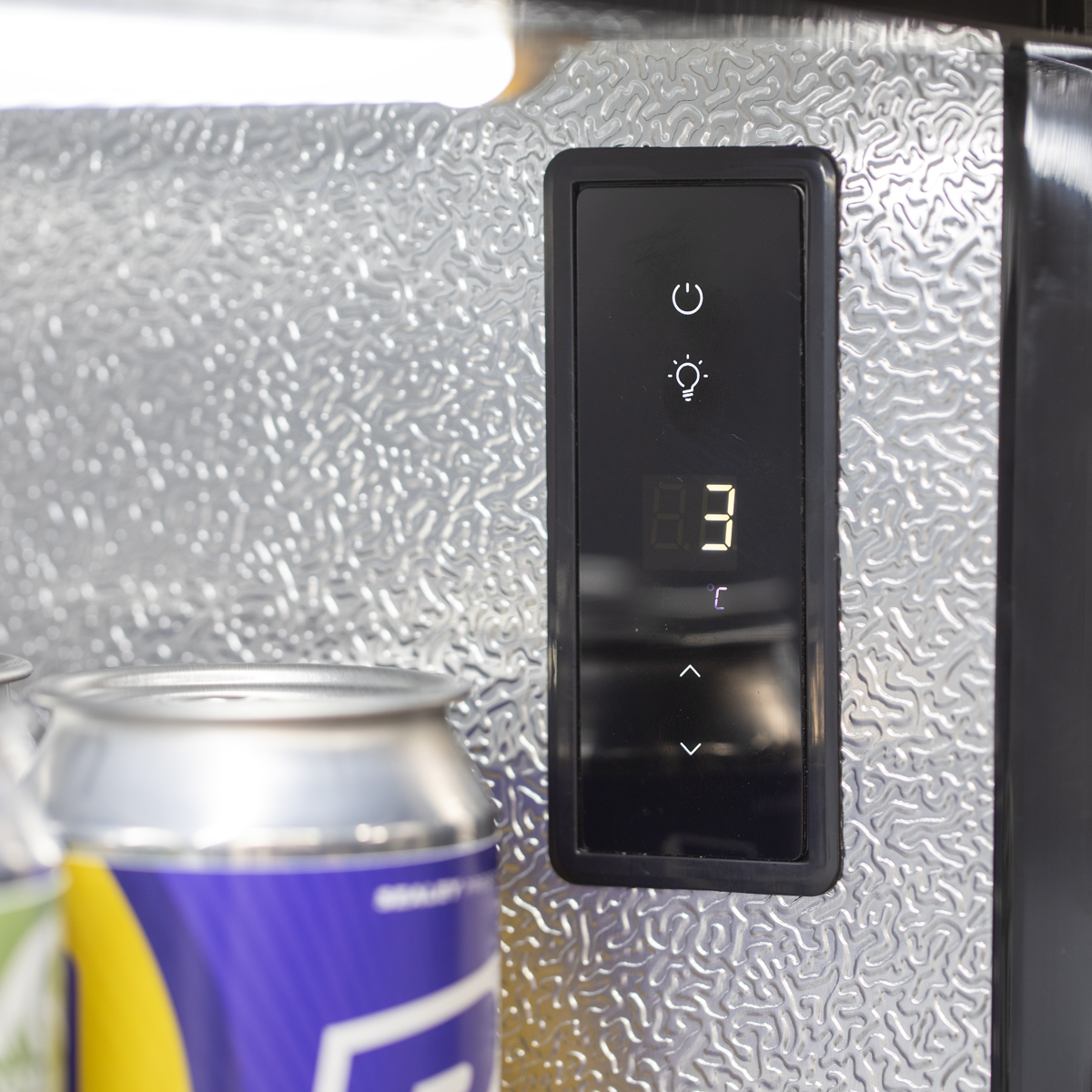 Baridi Back Bar Drinks Fridge/Cooler with Triple Hinged Door & Security Lock 307L - Black