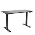 Dellonda Black Electric Height Adjustable Standing Desk, 1400 x 700mm Dual Motor 100kg