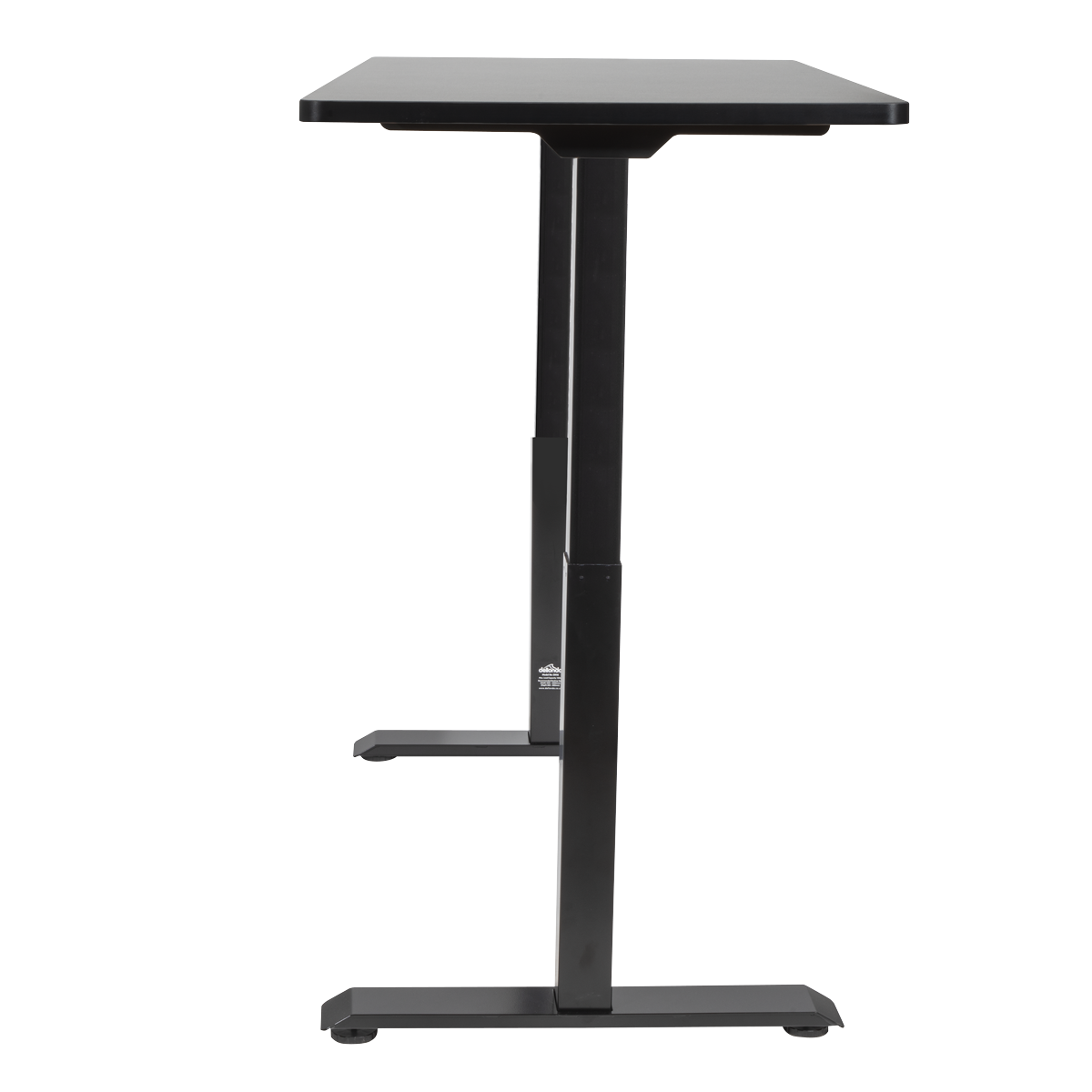 Dellonda Black Electric Height Adjustable Standing Desk, 1400 x 700mm Dual Motor 100kg
