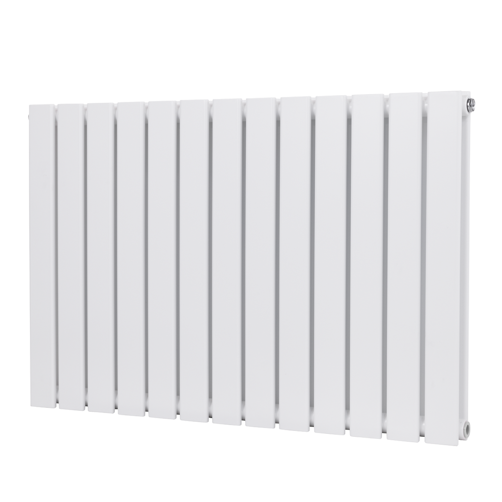 Baridi Horizontal Radiator Contemporary Double Flat Panel Design 600 x 910mm – White
