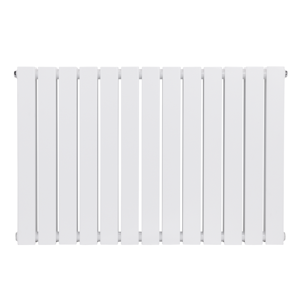 Baridi Horizontal Radiator Contemporary Double Flat Panel Design 600 x 910mm – White