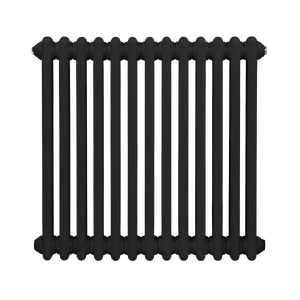 Baridi Horizontal Traditional 2 Column Radiator 600 x 607mm – Black