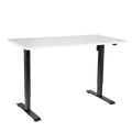 Dellonda Single Motor Height-Adjustable Desk, 140 x 70cm, White Desktop (DH36)