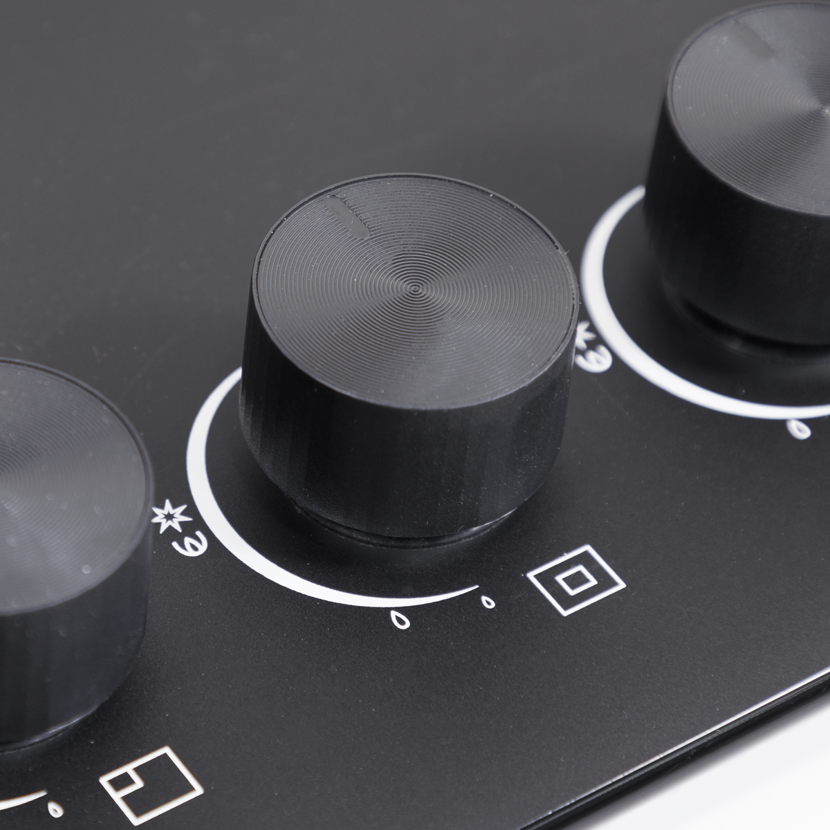 Baridi 70cm Gas Hob Matt Black with 5 Burners, Cast Iron Supports & Auto Ignition 10.4kW