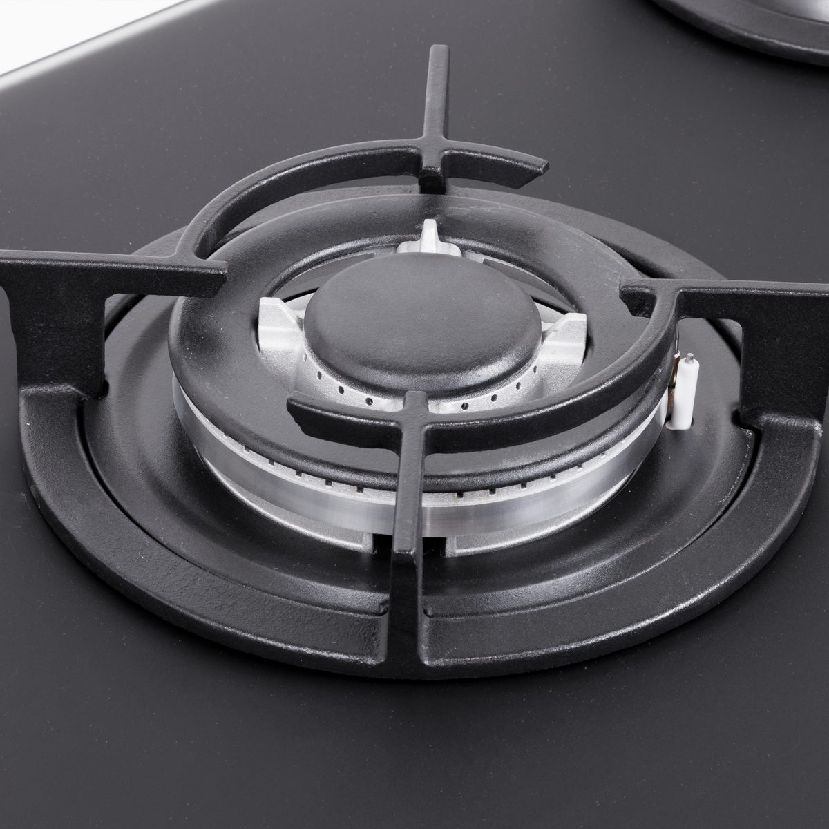 Baridi 70cm Gas Hob Matt Black with 5 Burners, Cast Iron Supports & Auto Ignition 10.4kW