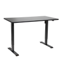 Dellonda Single Motor Height-Adjustable Desk, 140 x 70cm, Black Desktop (DH38)