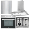 Baridi Chimney Cooker Hood, Oven, Gas Hob & Splashback 60cm (DH390)
