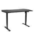 Dellonda Single Motor Height-Adjustable Desk, 140 x 70cm, Carbon Desktop (DH43)