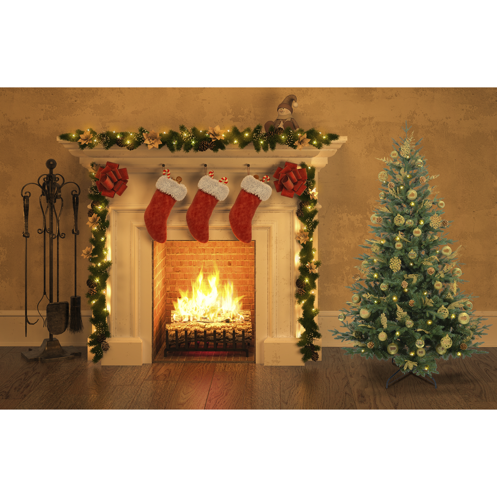 Dellonda Artificial Hinged Christmas Tree with 750+ PE Tips, 5ft/150cm (DH44)