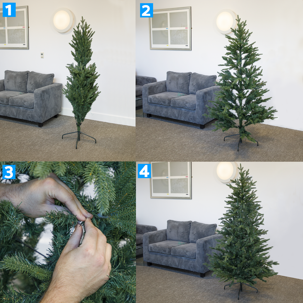 Dellonda Artificial Hinged Christmas Tree with 750+ PE Tips, 5ft/150cm (DH44)