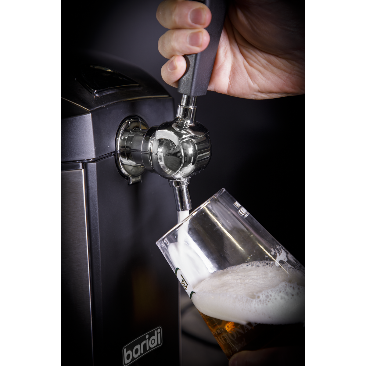 Baridi Mini Keg Draft Beer Dispenser Tap with Integrated Cooling, 5L Capacity (DH49) (Factory Refurbished B)