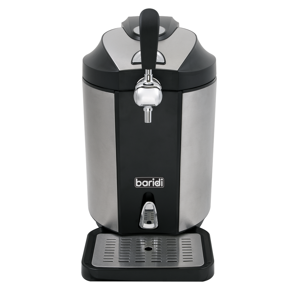 Baridi Mini Keg Draft Beer Dispenser Tap with Integrated Cooling, 5L Capacity (DH49) (Factory Refurbished A)