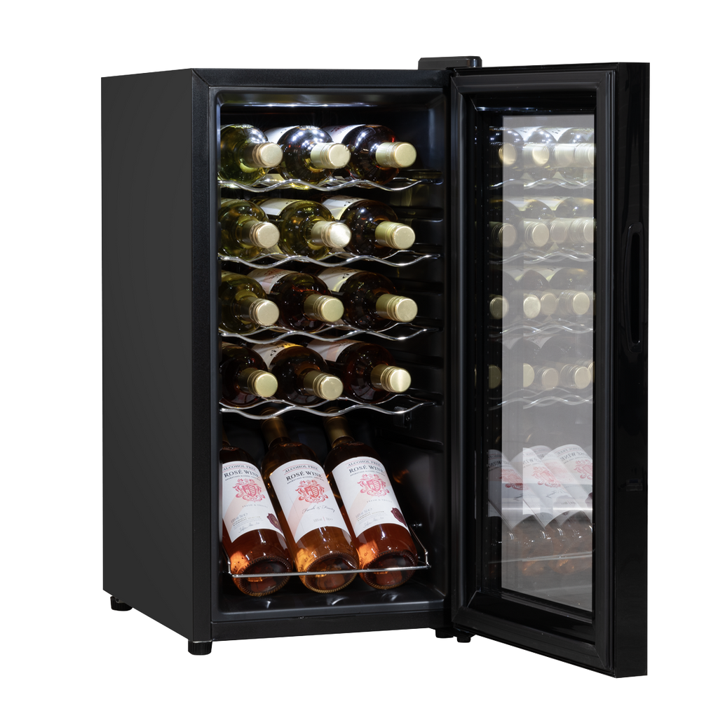 Baridi Wine Cooler Fridge, 15 Bottle, Black (DH5)