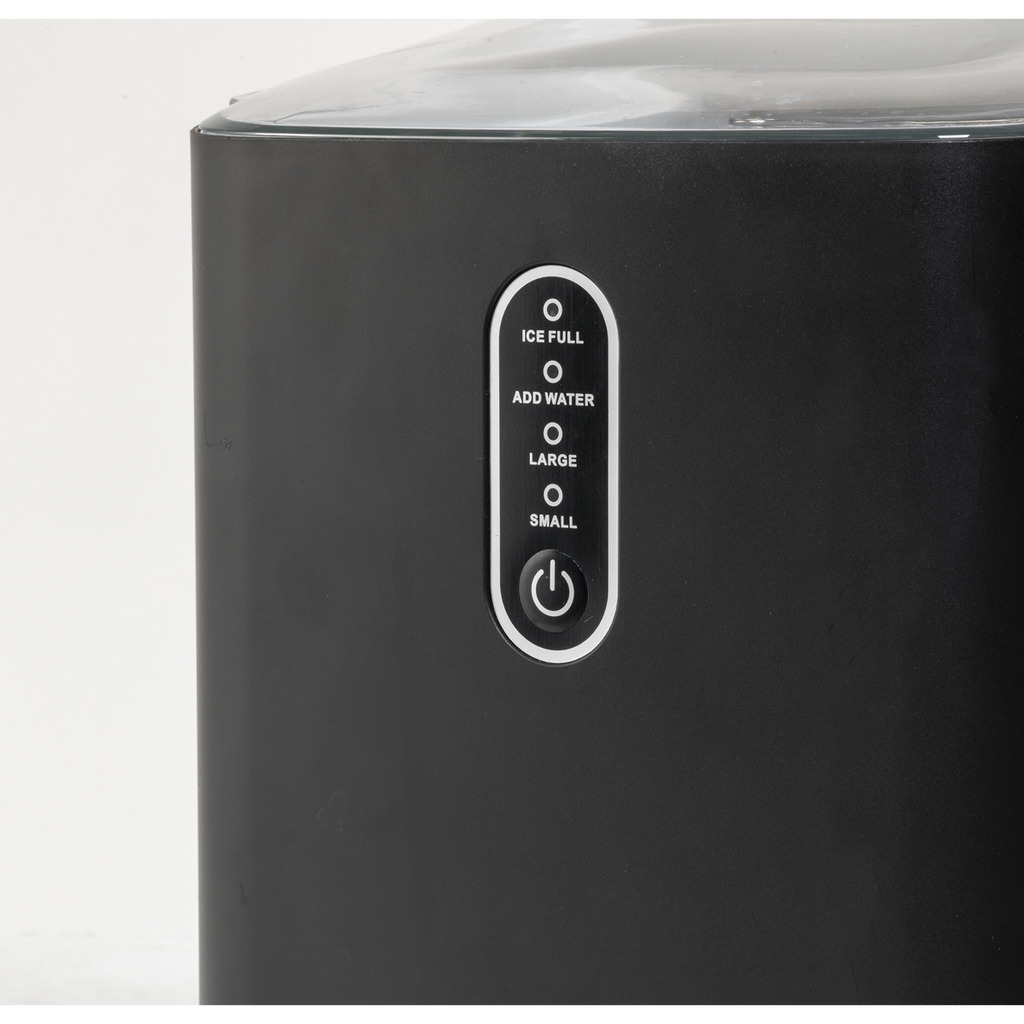 Baridi Ice Cube Maker with LED Display & 10 Minute Freeze, Black (DH52)