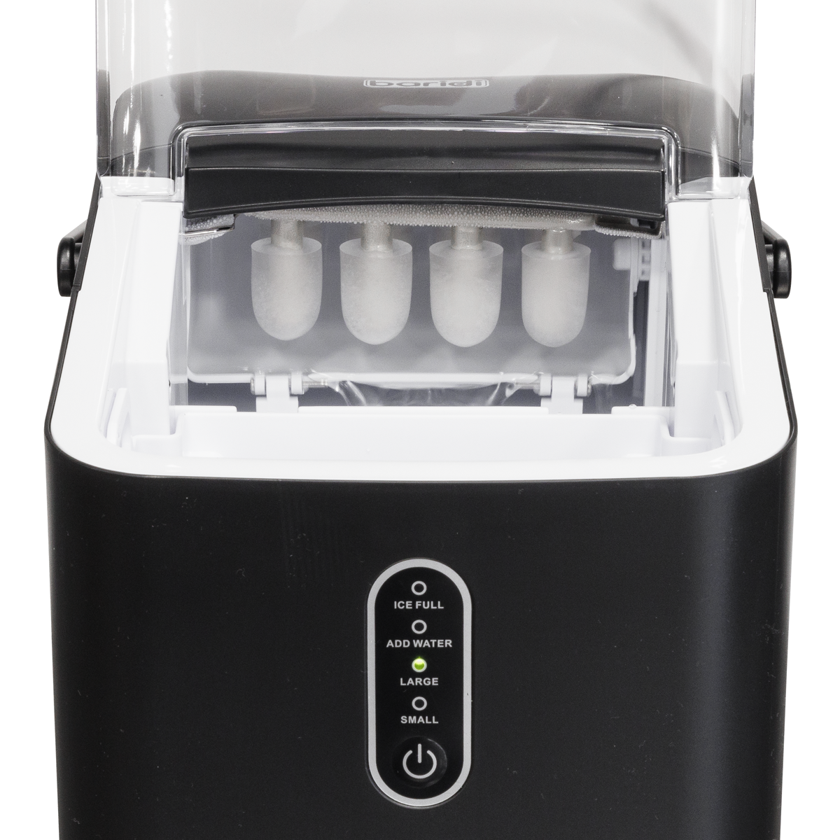Baridi Ice Cube Maker with LED Display & 10 Minute Freeze, Black (DH52)