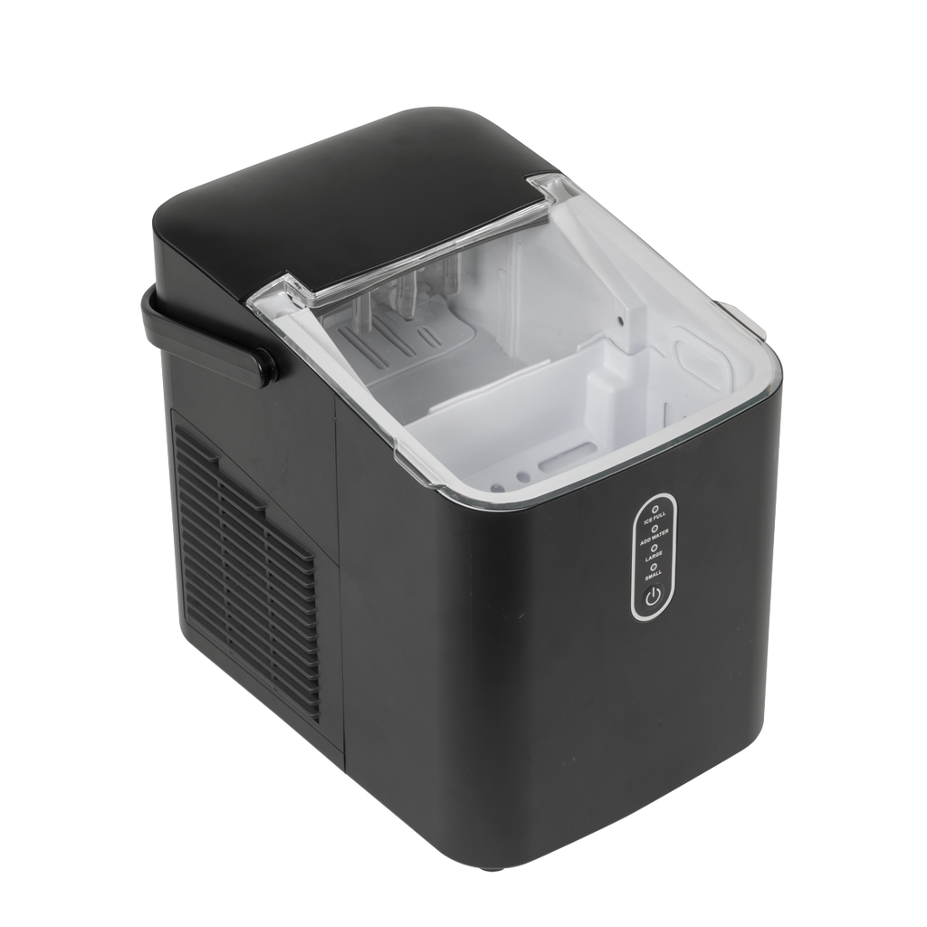 Baridi Ice Cube Maker with LED Display & 10 Minute Freeze, Black (DH52)