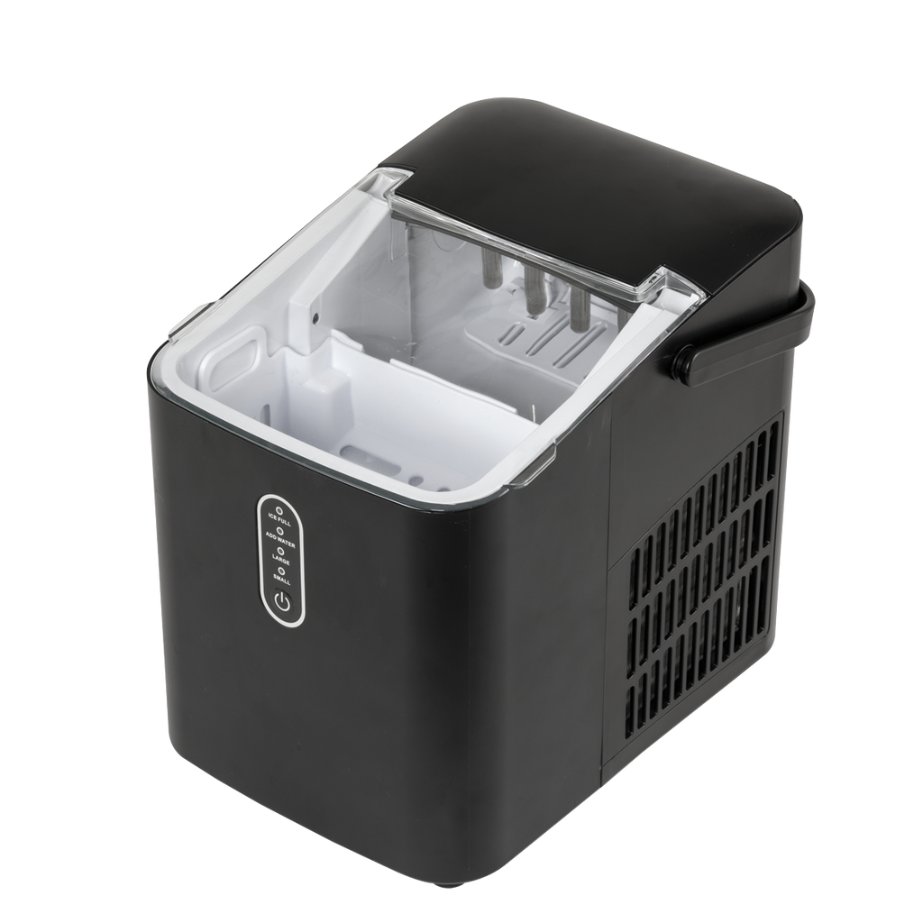 Baridi Ice Cube Maker with LED Display & 10 Minute Freeze, Black (DH52)