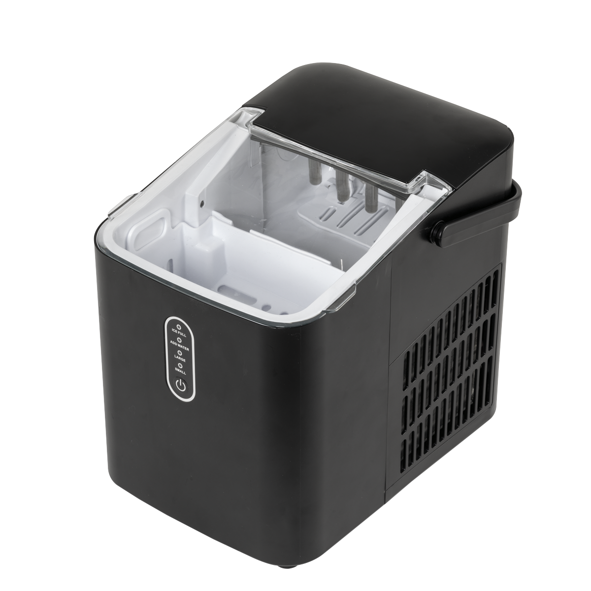 Baridi Ice Cube Maker with LED Display & 10 Minute Freeze, Black (DH52)