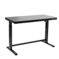 Dellonda Single Motor Adjustable Sit & Stand Desk, 120 x 60cm, Black Desktop (DH53)