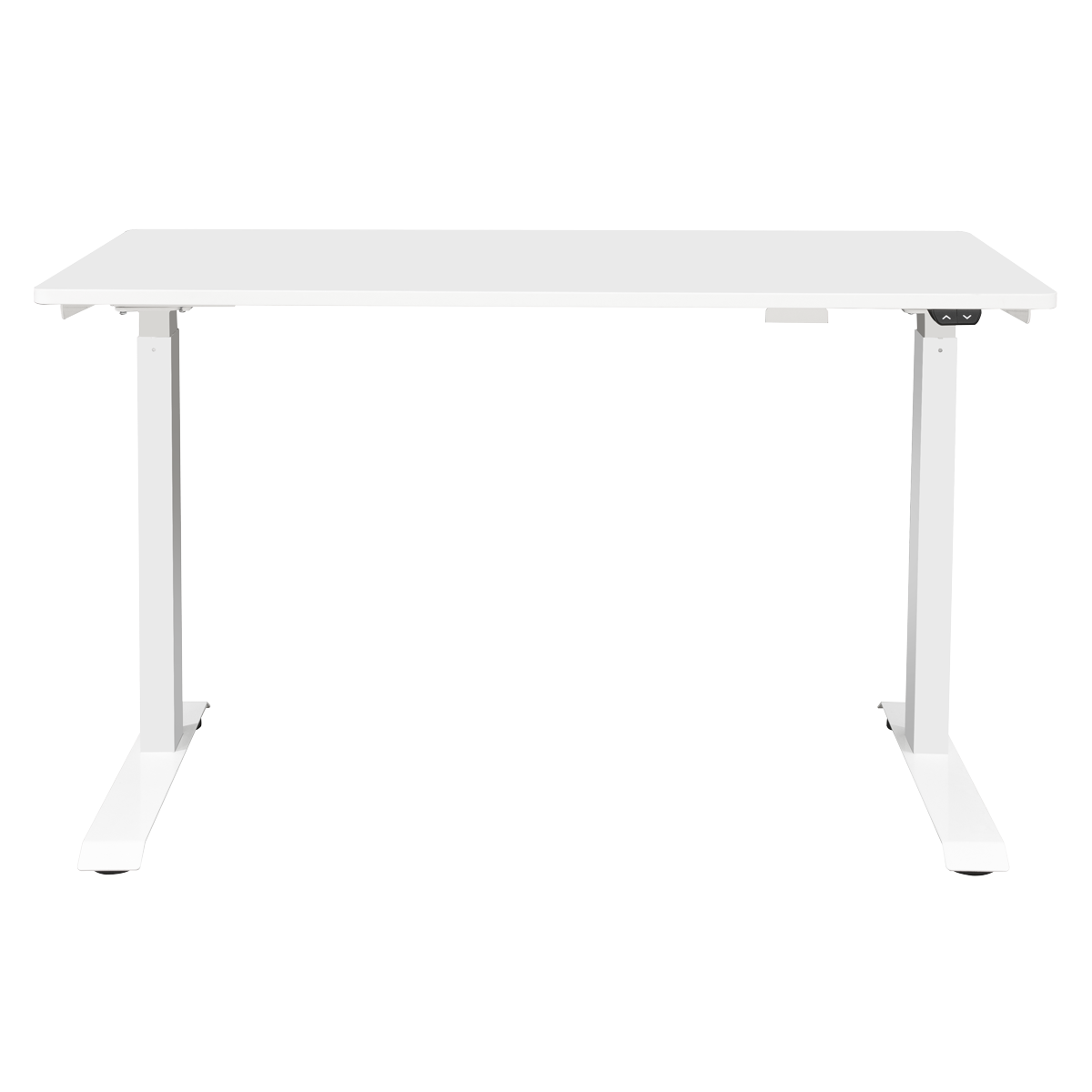 Dellonda Single Motor Ultra-Quiet Adjustable-Height Electric Sit/Stand Desk - White Desktop