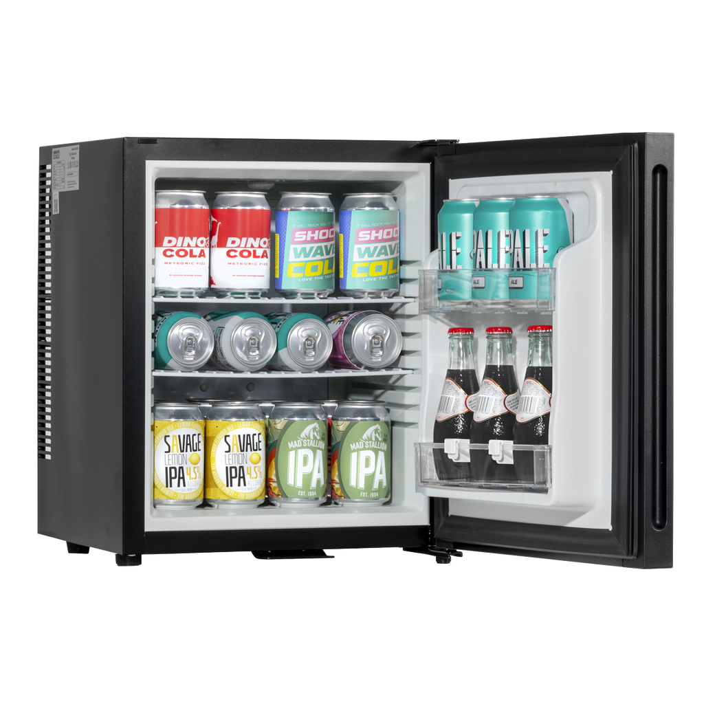 Baridi Ultra-Quiet Mini Drinks Fridge, 25L Capacity, Black (DH57) (Factory Refurbished A)