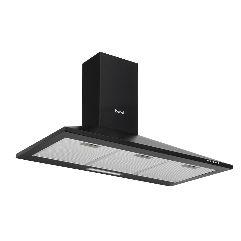 Baridi Chimney Style Cooker Hood with Filters 90cm, Black (DH59)