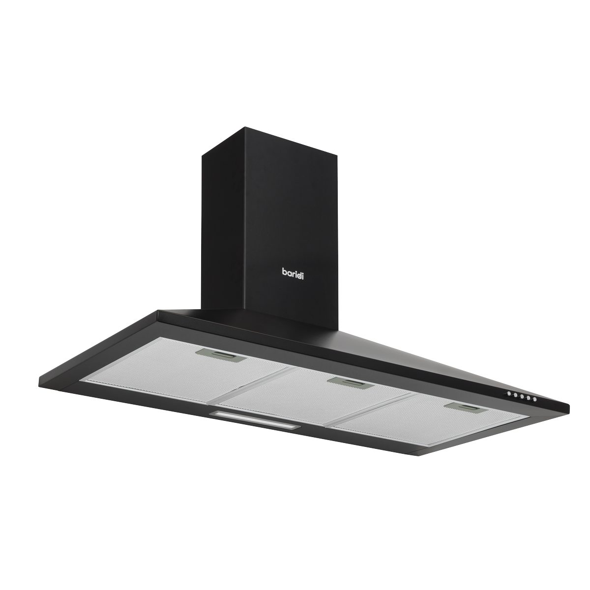 Baridi Cooker Hood, Chimney Style with Carbon Filters 90cm - Black