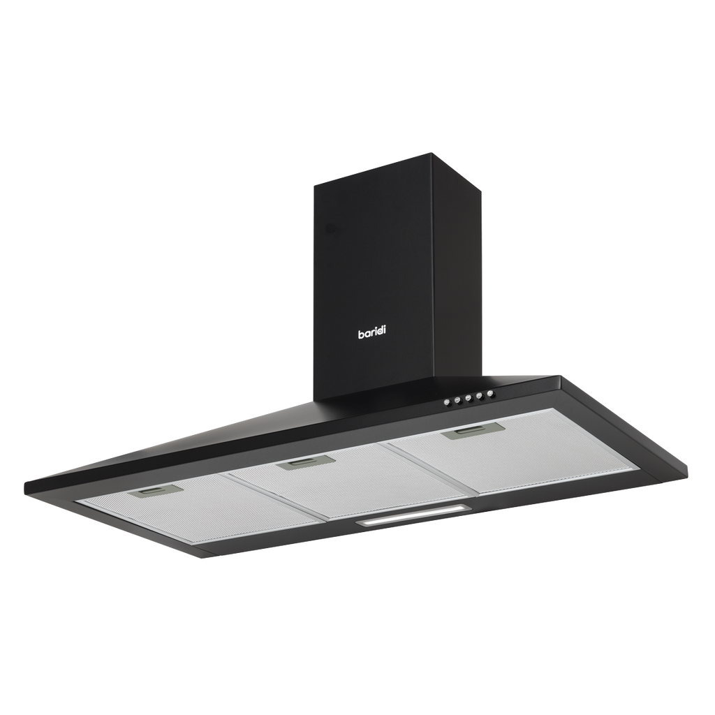 Baridi Chimney Style Cooker Hood with Filters 90cm, Black (DH59)
