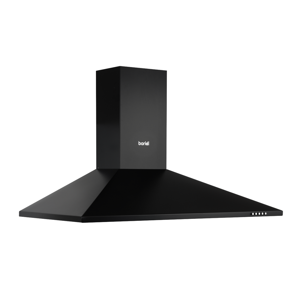 Baridi Chimney Style Cooker Hood with Filters 90cm, Black (DH59)