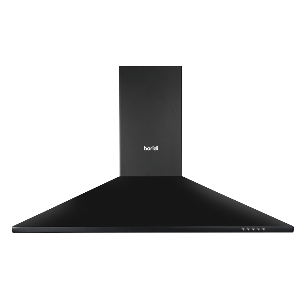 Baridi Chimney Style Cooker Hood with Filters 90cm, Black (DH59)