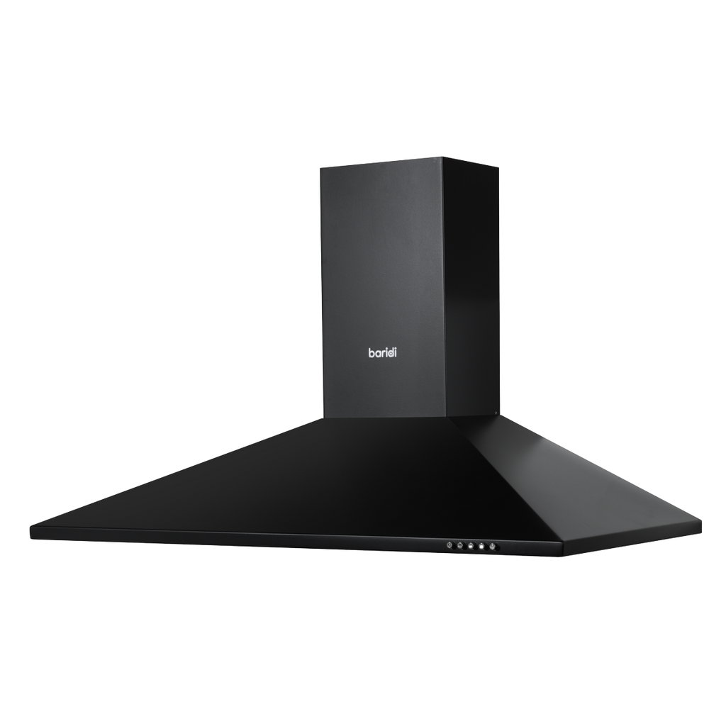 Baridi Chimney Style Cooker Hood with Filters 90cm, Black (DH59)
