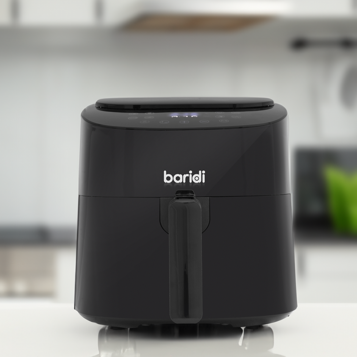 Baridi Single Zone Air Fryer, 3.5L Capacity, 8 Preset Functions, Black (DH60) (Factory Refurbished A)