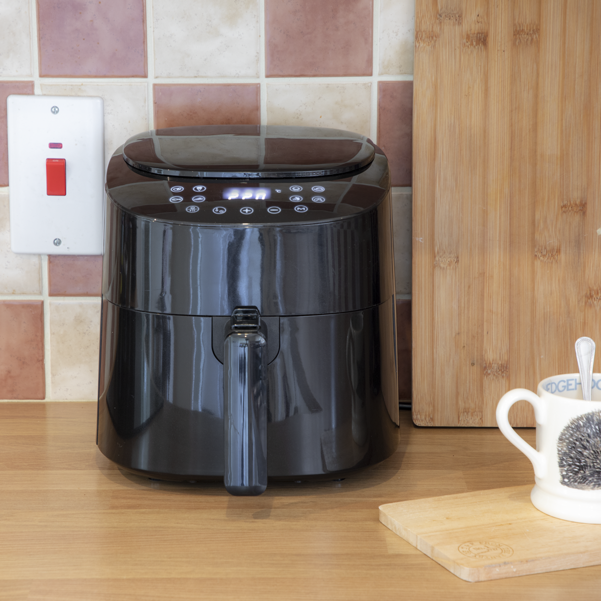 Baridi Single Zone Air Fryer, 3.5L Capacity, 8 Preset Functions, Black (DH60) (Factory Refurbished A)