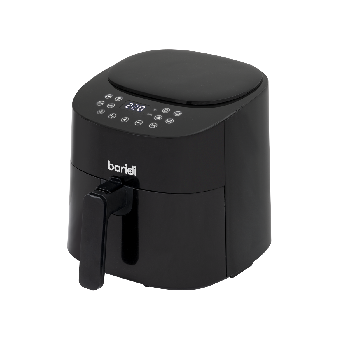 Baridi Single Zone Air Fryer, 3.5L Capacity, 8 Preset Functions, Black (DH60) (Factory Refurbished A)
