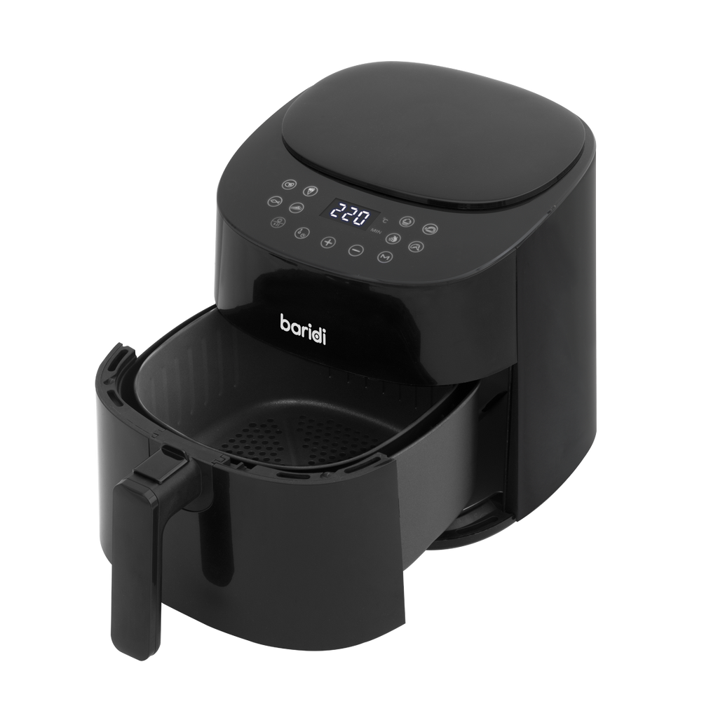 Baridi Single Zone Air Fryer, 3.5L Capacity, 8 Preset Functions, Black (DH60) (Factory Refurbished A)