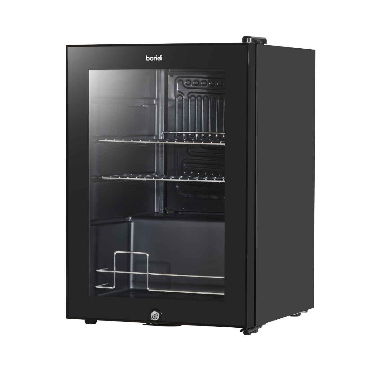 Baridi Beer & Drinks Fridge, 60L Capacity, Black (DH62)
