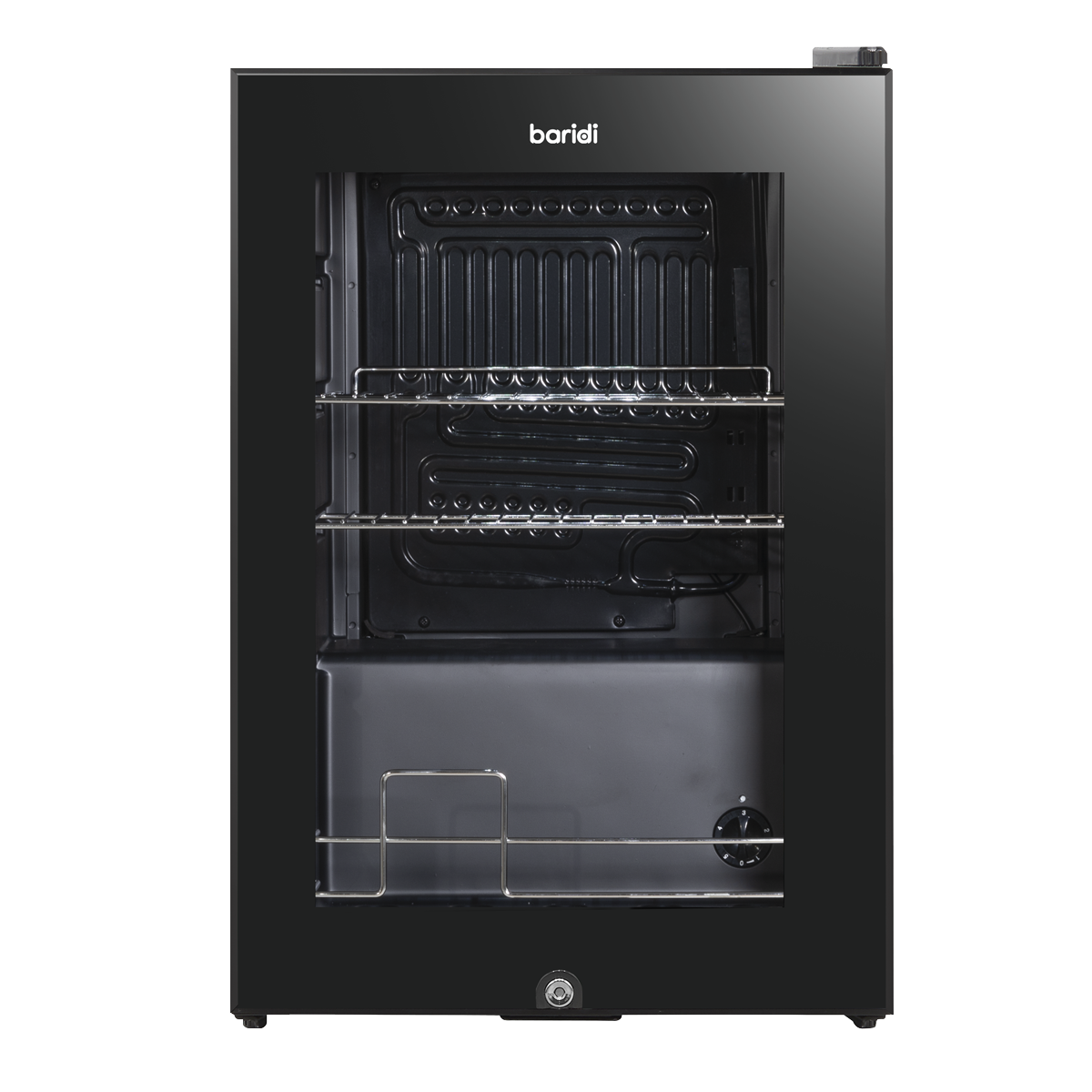 Baridi Beer & Drinks Fridge, 60L Capacity, Black (DH62)