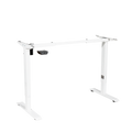 Dellonda Single Motor Adjustable Desk Frame with Controls, White (DH64)