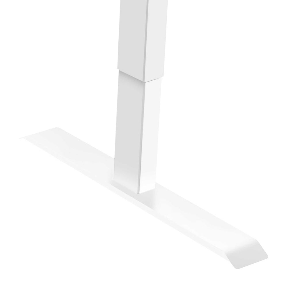 Dellonda Single Motor Adjustable Desk Frame with Controls, White (DH64)