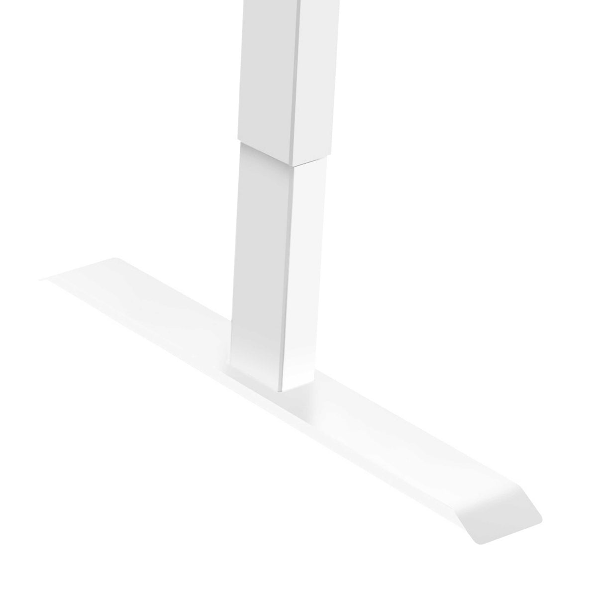 Dellonda Single Motor Adjustable Desk Frame with Controls, White (DH64)