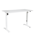 Dellonda Single Motor Height-Adjustable Desk, 140 x 70cm, White Desktop (DH67)