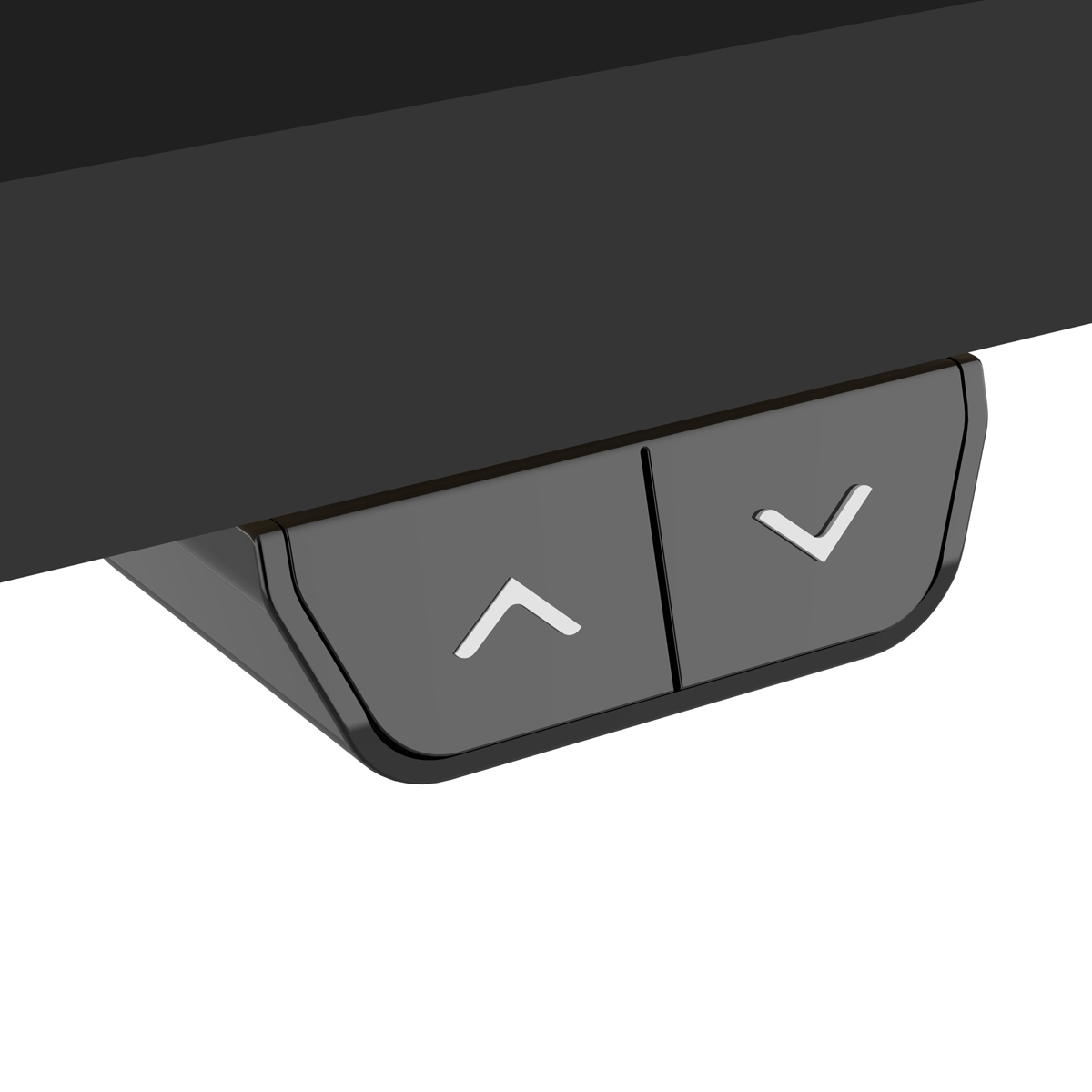 Dellonda Single Motor Height-Adjustable Desk, 140 x 70cm, Black Desktop (DH69)