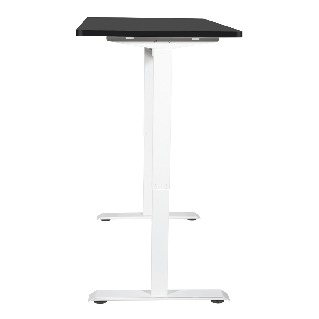 Dellonda Single Motor Height-Adjustable Desk, 140 x 70cm, Black Desktop (DH69)
