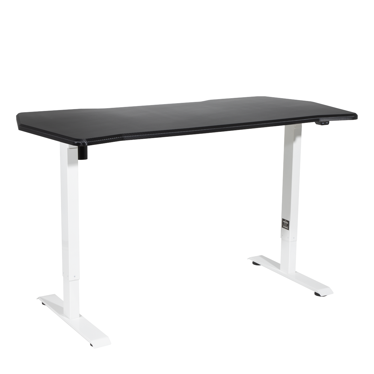Dellonda Single Motor Height-Adjustable Desk, 140 x 70cm, Carbon Desktop (DH70)