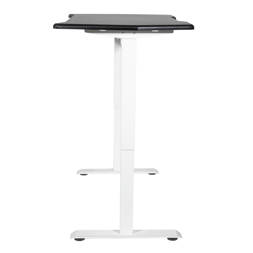 Dellonda Single Motor Height-Adjustable Desk, 140 x 70cm, Carbon Desktop (DH70)