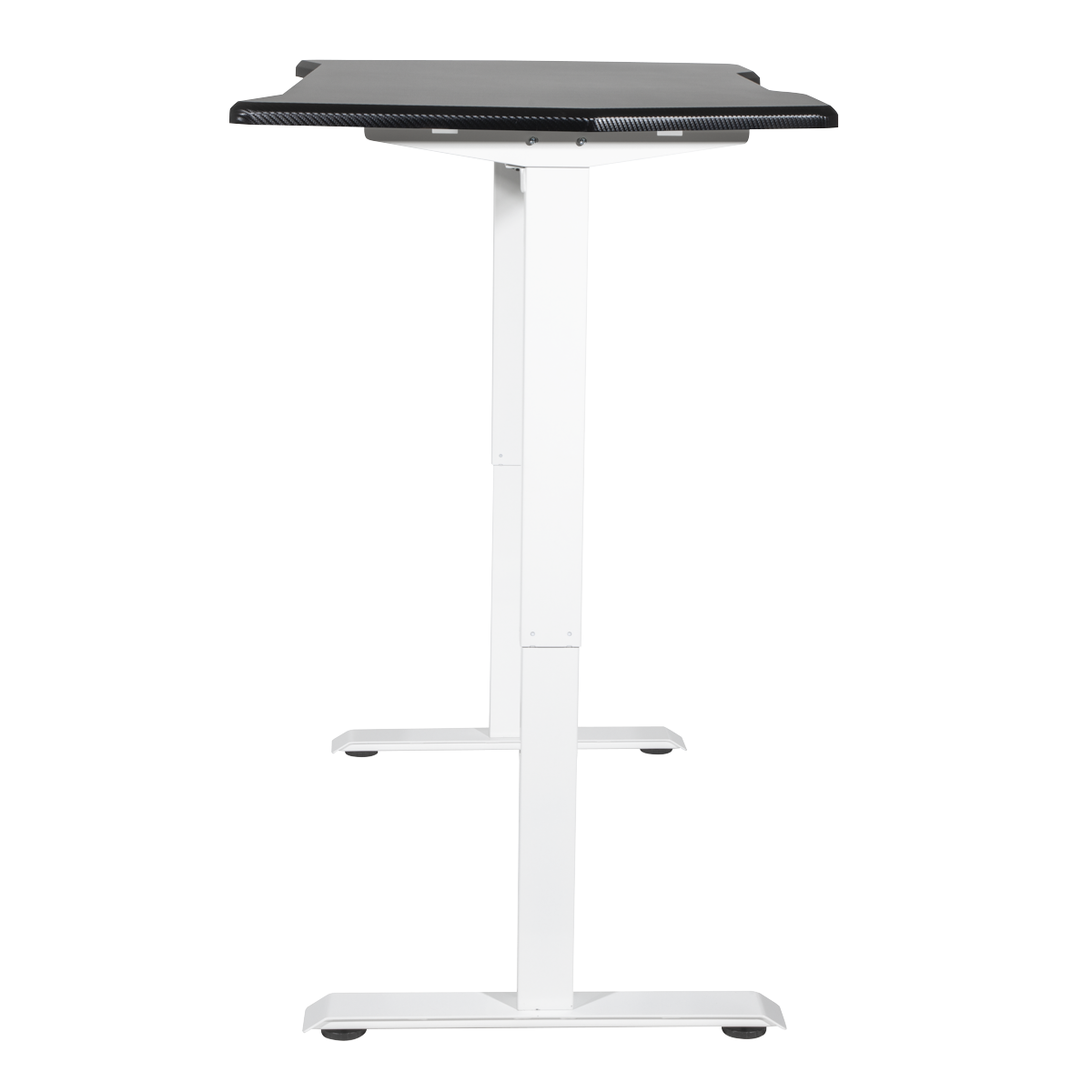 Dellonda Single Motor Height-Adjustable Desk, 140 x 70cm, Carbon Desktop (DH70)