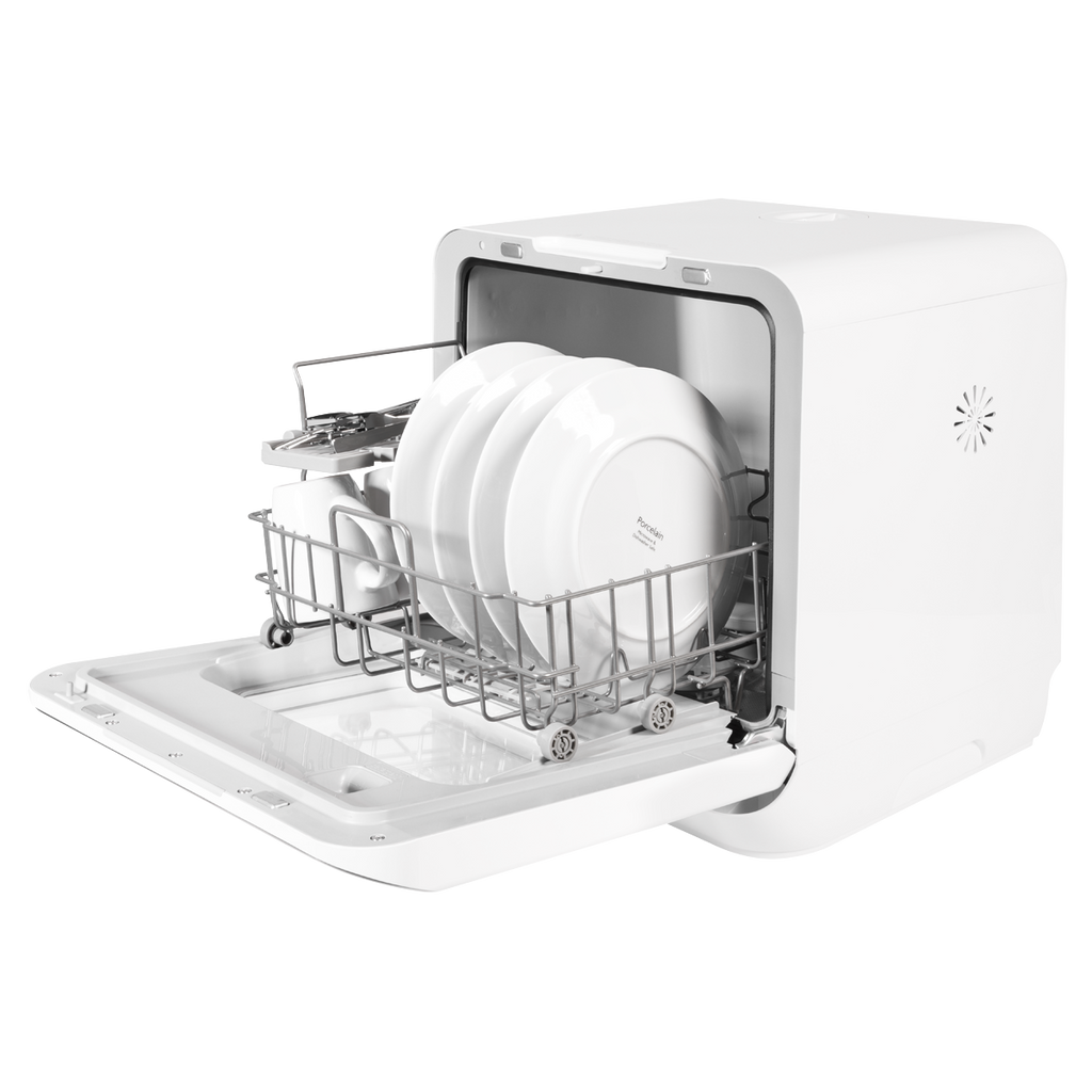 Baridi Mini Tabletop Dishwasher, 3 Place Settings, 6L Capacity, White (DH72)