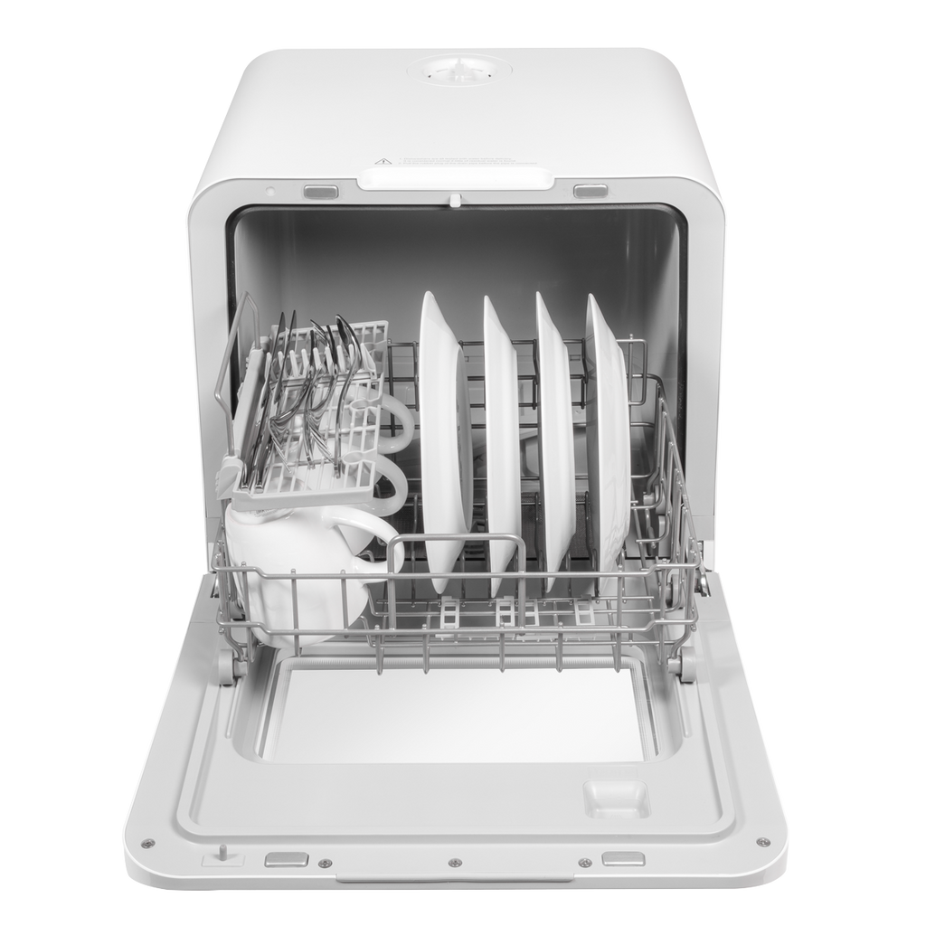 Baridi Mini Tabletop Dishwasher, 3 Place Settings, 6L Capacity, White (DH72)