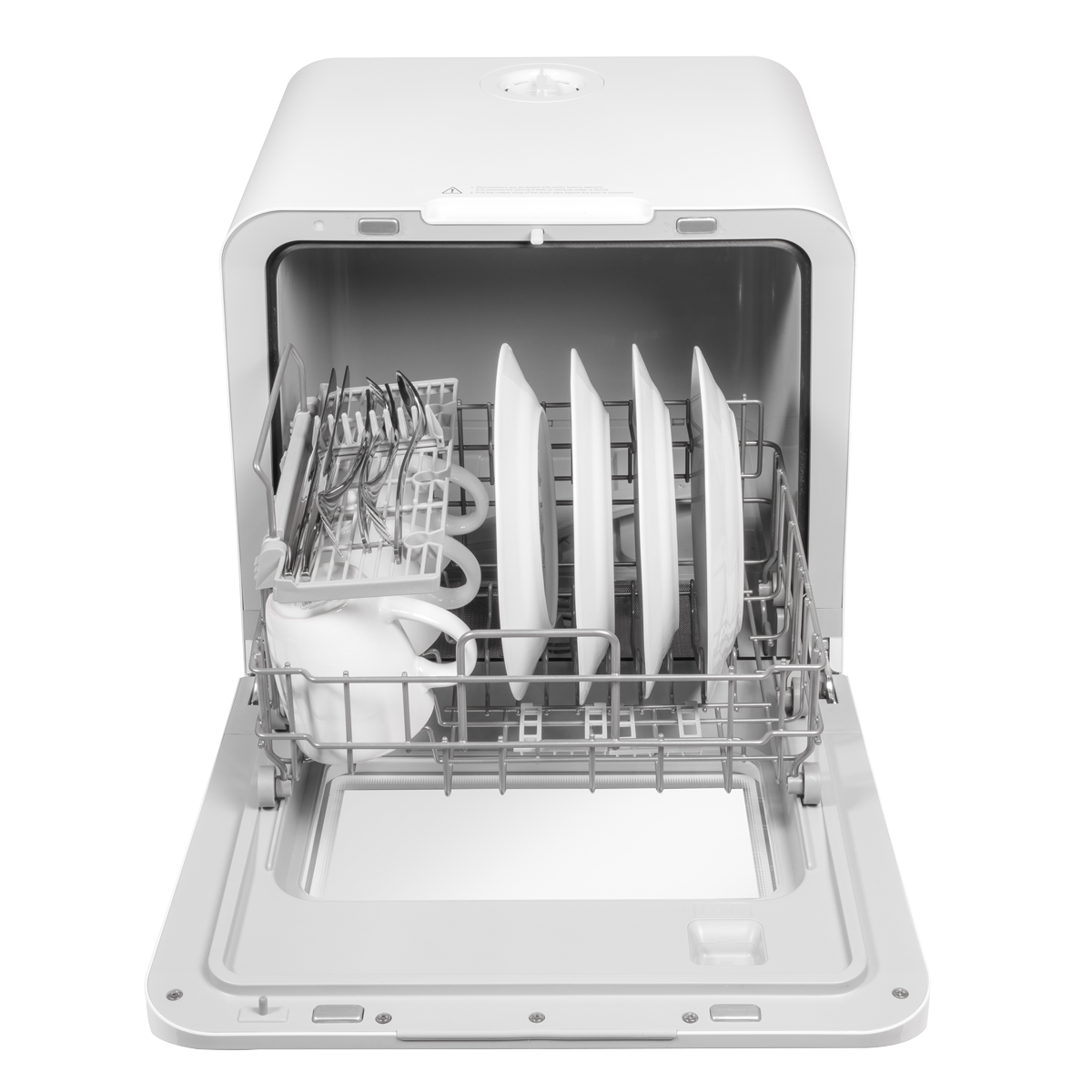Baridi Mini Tabletop Dishwasher, 3 Place Settings, 6L Capacity, White (DH72)